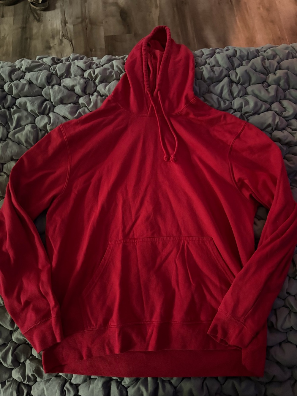 Makers Market Red Hooded Sweatshirt with Drawstrings